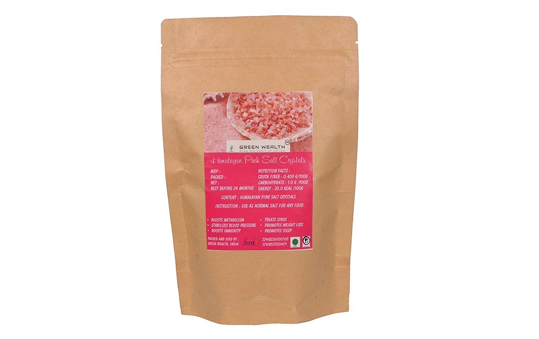 Green Wealth Himalayan Pink Salt Crystals    Pack  1.25 kilogram